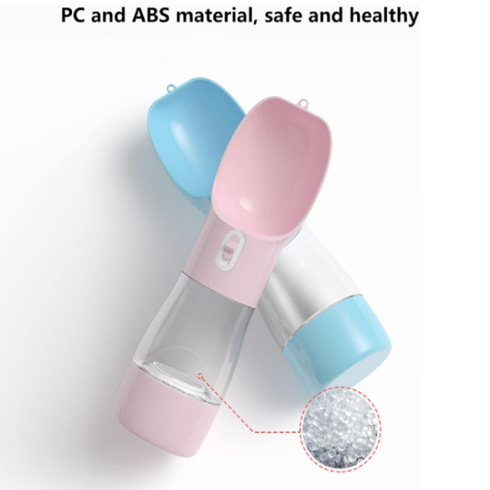 Portable Dog Water Bottle with Snack Compartment