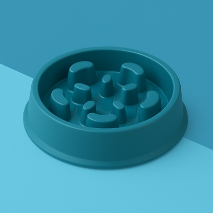 Slow Feed Dog Puzzle Bowl