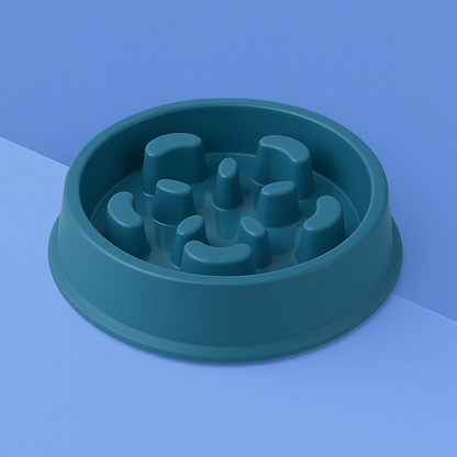 Slow Feed Dog Puzzle Bowl