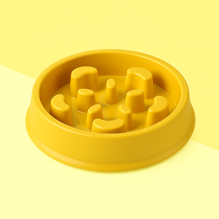 Slow Feed Dog Puzzle Bowl