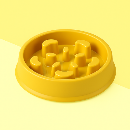 Slow Feed Dog Puzzle Bowl