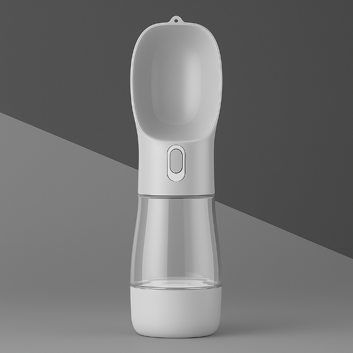 Portable Dog Water Bottle with Snack Compartment