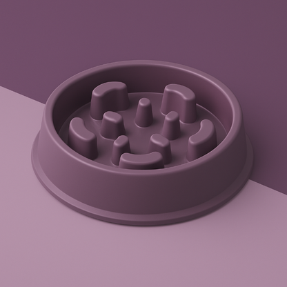 Slow Feed Dog Puzzle Bowl