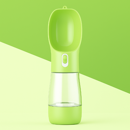 Portable Dog Water Bottle with Snack Compartment